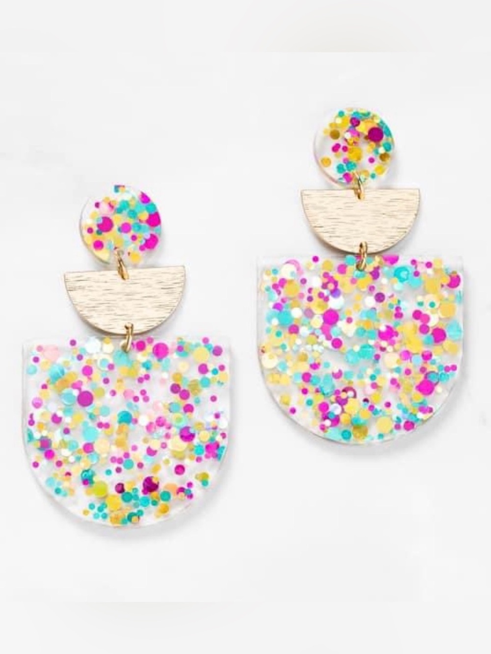 NEW Angelika Glitter Earrings Plunder